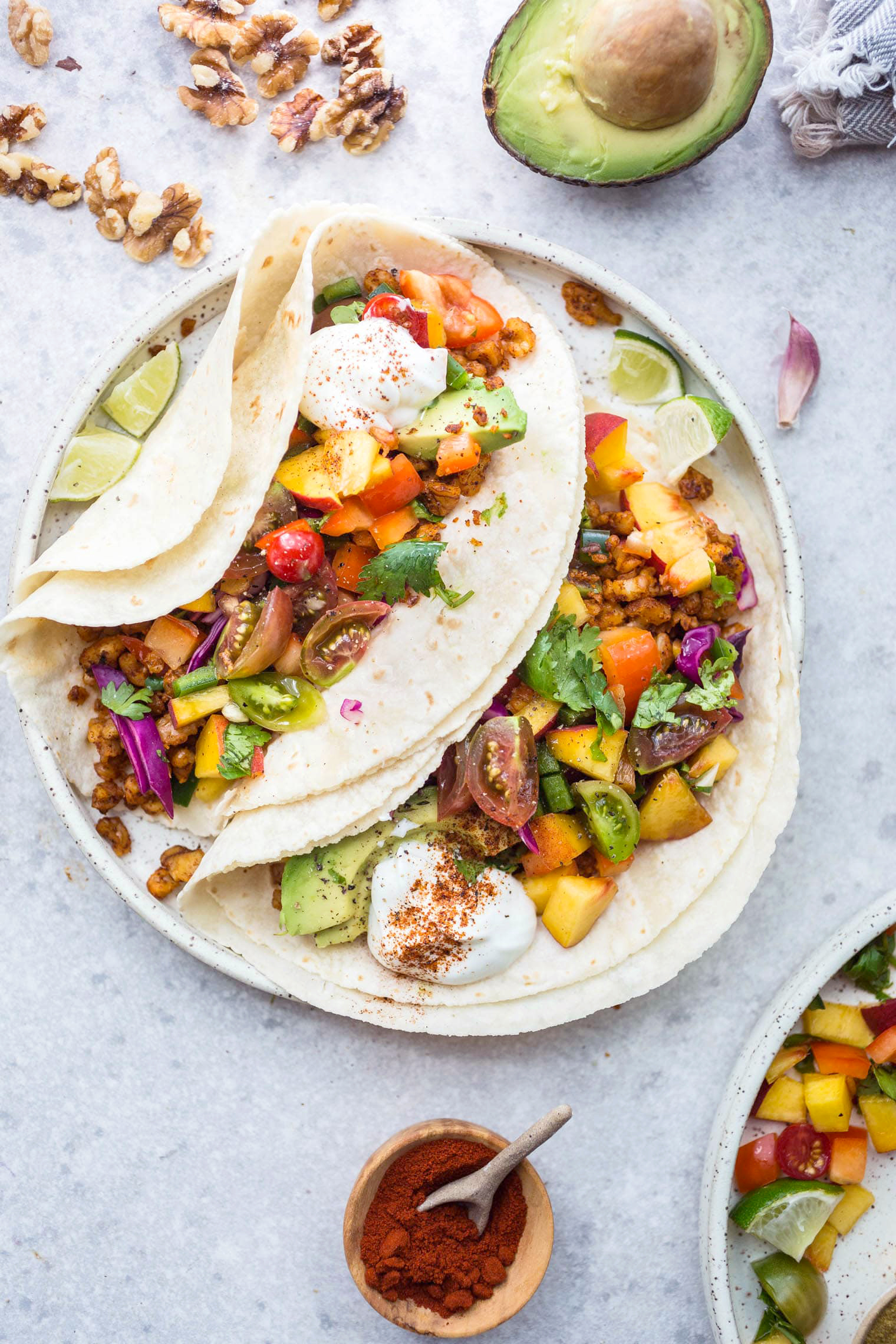 walnut-meat-tacos-with-peach-tomato-salsa-vegan-gluten-free