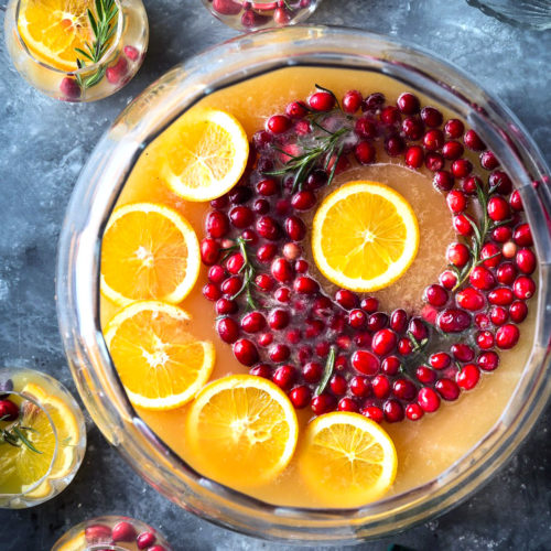 Easy Cranberry Orange Christmas Punch