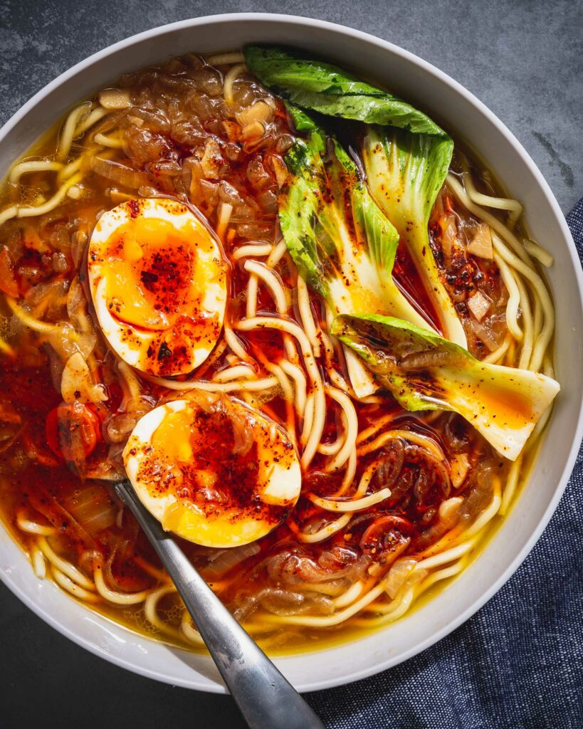 Caramelized Onion and Chile Ramen - Vegetarian 'Ventures