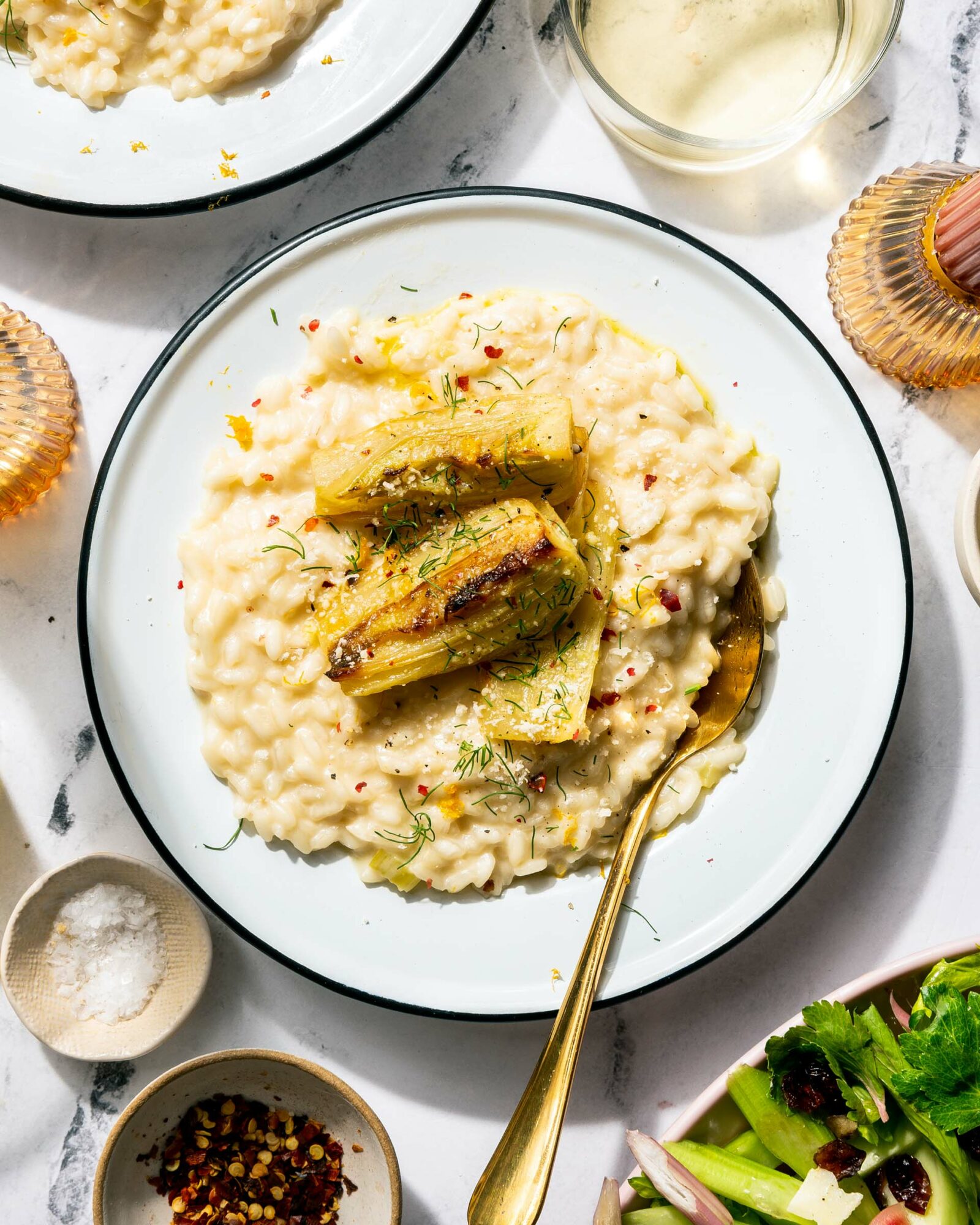 Mascarpone Risotto With Orange and Fennel - Vegetarian 'Ventures