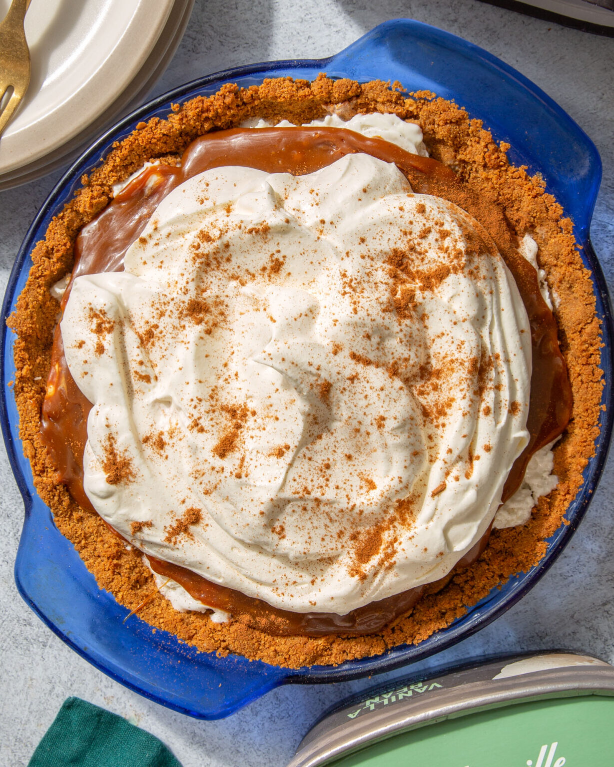 Buttered Rum Pie Cream Pie - Vegetarian 'Ventures